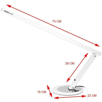 LAMPA NA BIURKO SLIM 20W BIAŁA
